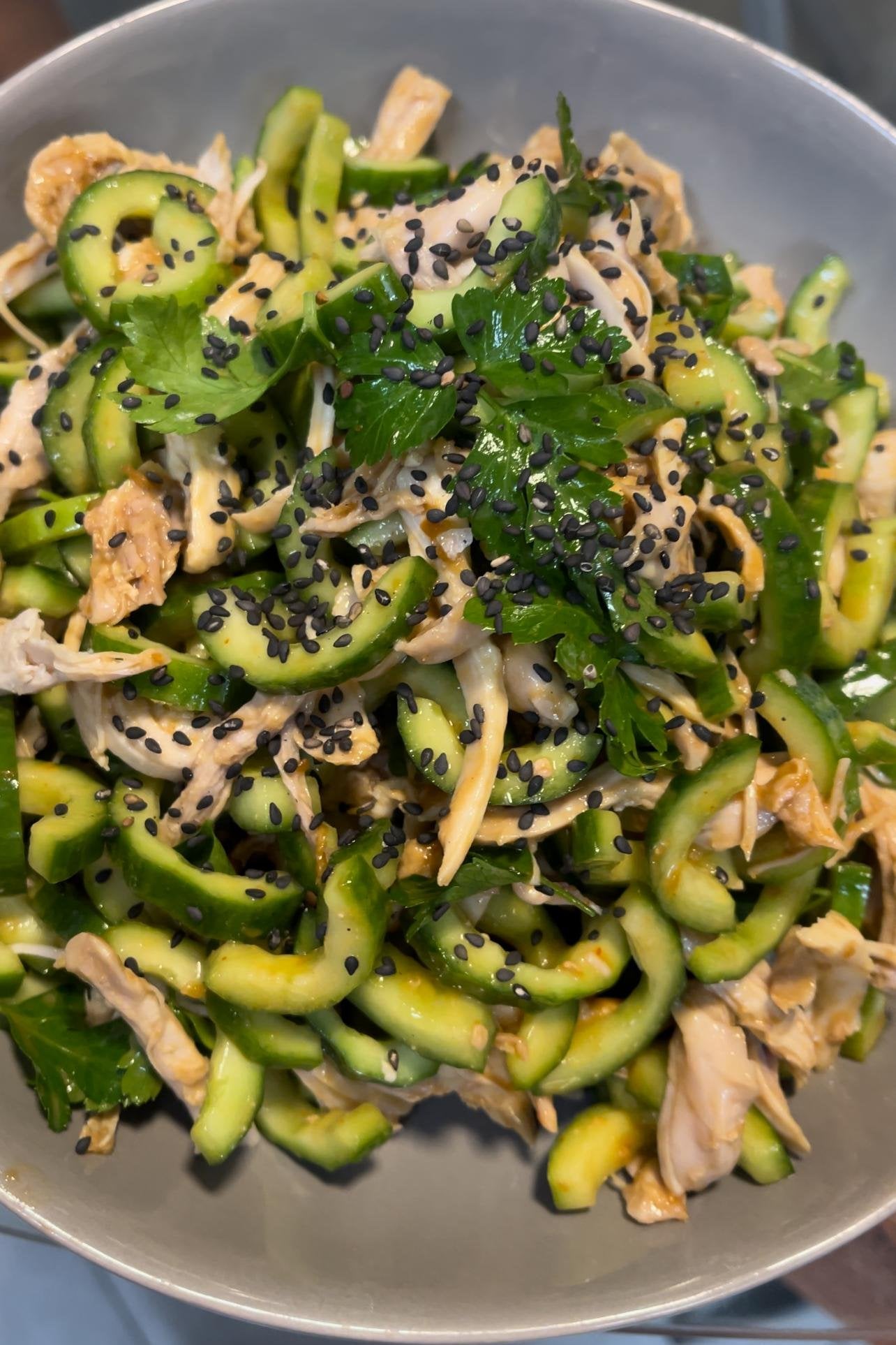 סלט עוף מלפפונים