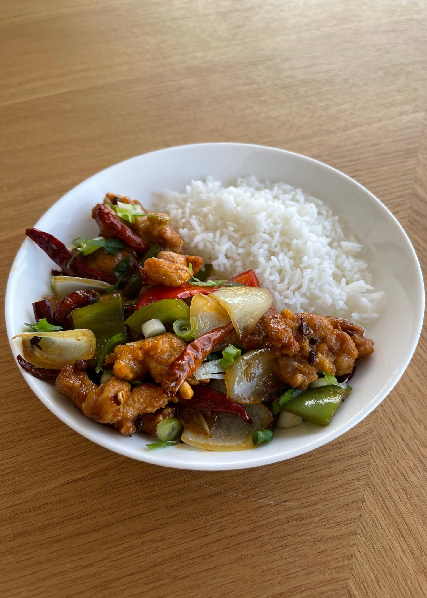 עוף קריספי ברוטב סצ'ואן חריף